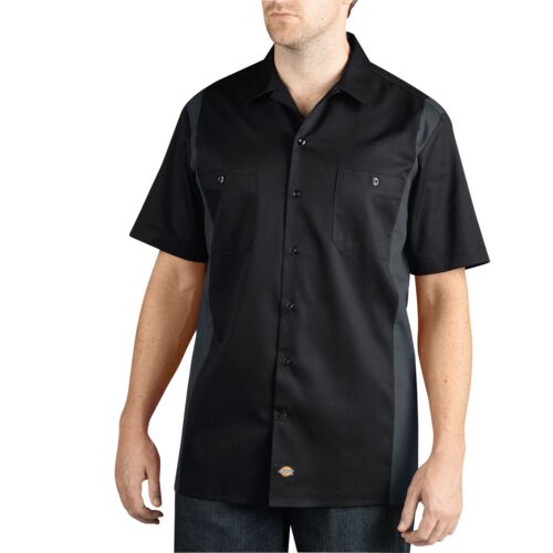 Men's Two-Tone Short-Sleeve Work Shirt Thumbnail