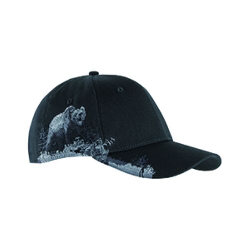 Brushed Cotton Twill Grizzly Bear Cap Thumbnail