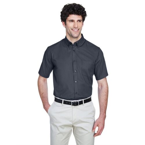 Men's Optimum Short Sleeve Twill Dress Shirt Thumbnail