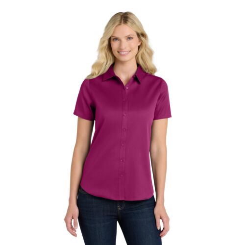 Women's Short Sleeve SuperPro React Twill Shirt Thumbnail