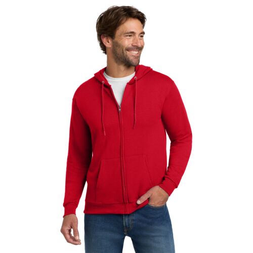 ComfortBlend ® Full Zip Unisex Hooded Sweatshirt Thumbnail