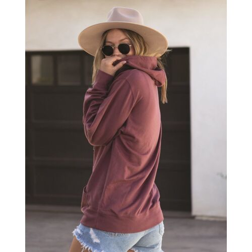 Icon Unisex Lightweight Loopback Terry Full-Zip Hooded Sweatshirt Thumbnail