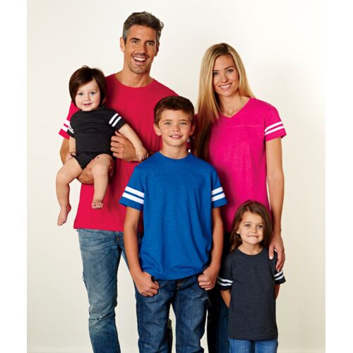 Rabbit Skins Toddler Fine Jersey Football T-Shirt Thumbnail