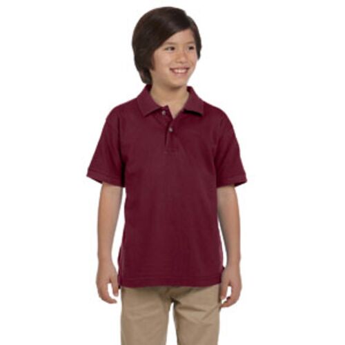 Youth 6 oz. Ringspun Cotton Piqué Short-Sleeve Polo T-Shirt Thumbnail