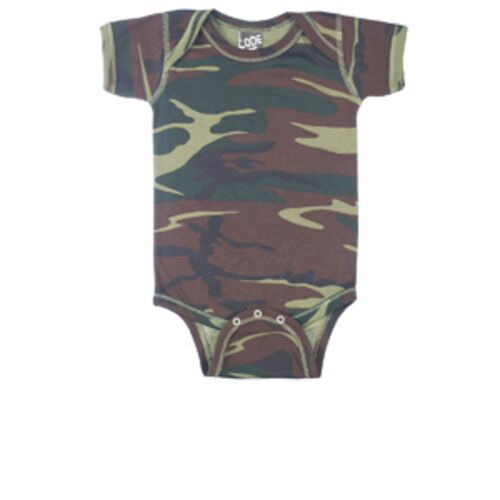 Infant Baby Rib Camouflage Lap Shoulder Creeper Thumbnail