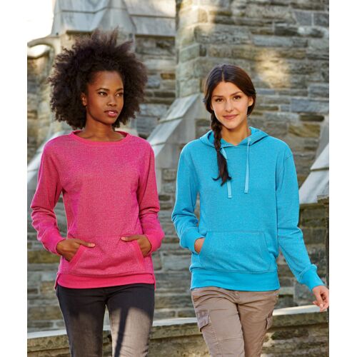 J.America Ladies' Glitter French Terry Hooded Fleece Thumbnail