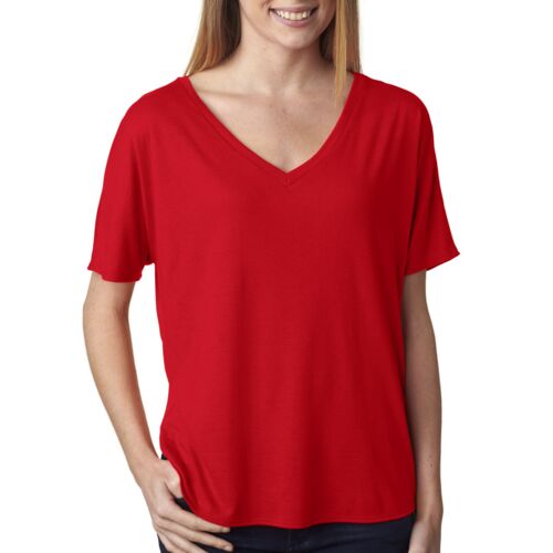 BELLA+CANVAS Ladies' Slouchy V-Neck T-Shirt Thumbnail