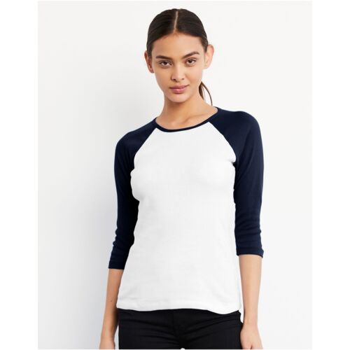 Bella Ladies 3/4 Sleeve Contrast T-Shirt Thumbnail