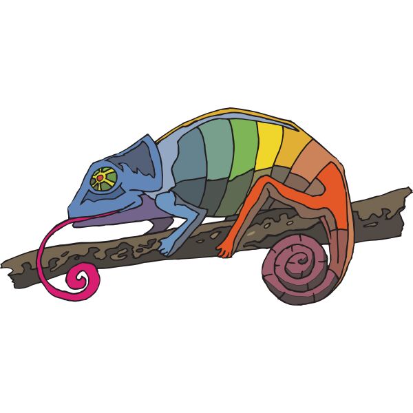 1318362617533439491Rainbow Chameleon svg hi Thumbnail