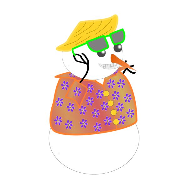 hombre de nieve lentes snowman Thumbnail