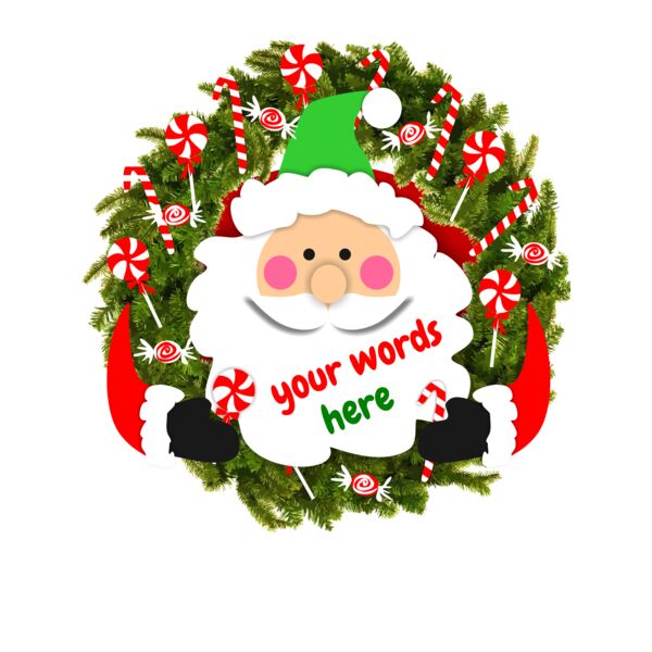 Santa Candy Wreath Thumbnail