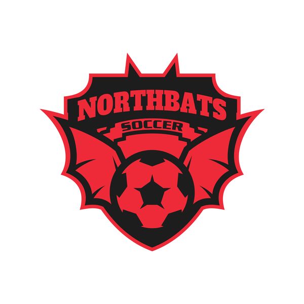 North bats Tournament Soccer logo template Thumbnail