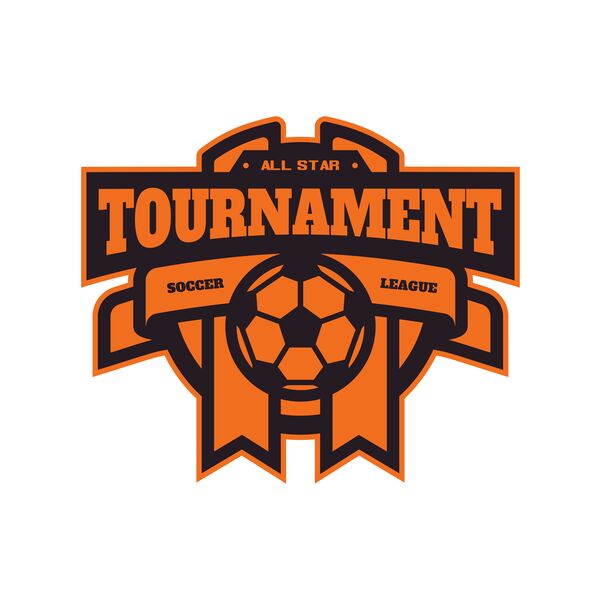 Tournament Soccer league logo template Thumbnail
