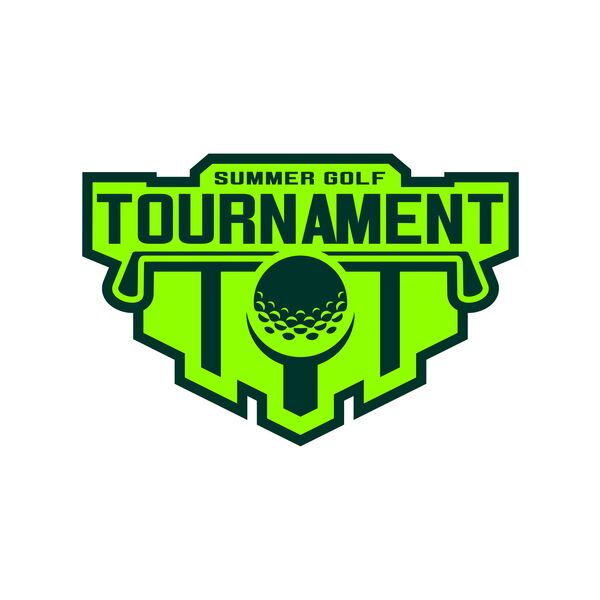 Tournament Summer golf logo template Thumbnail
