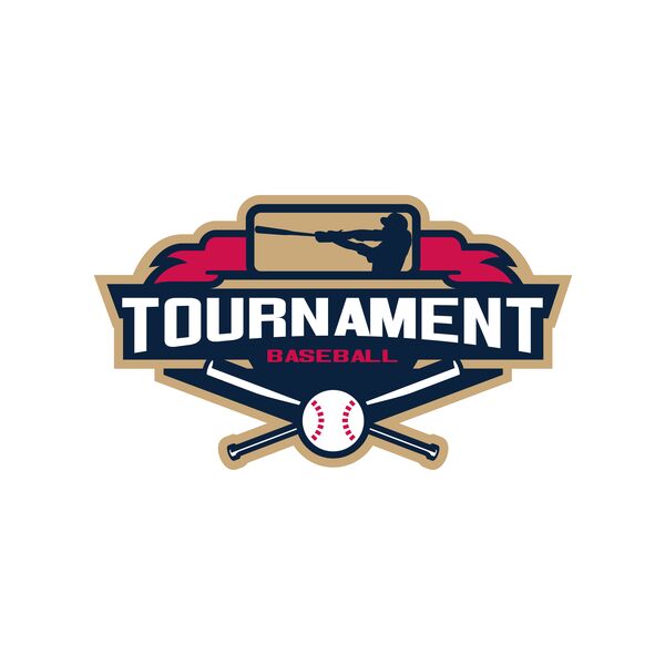 Tournament Baseball logo template Thumbnail
