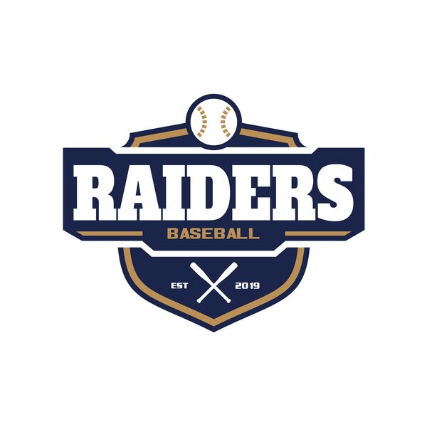 Raiders Baseball logo template 02 Thumbnail