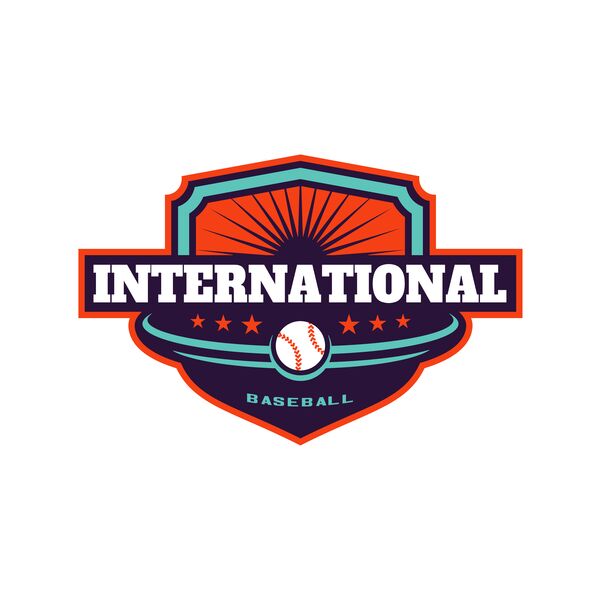 International Baseball logo template Thumbnail