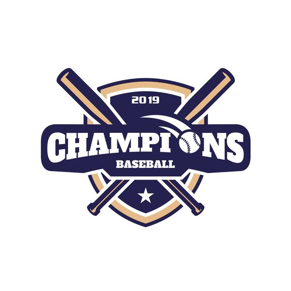 Champions Baseball logo template Thumbnail
