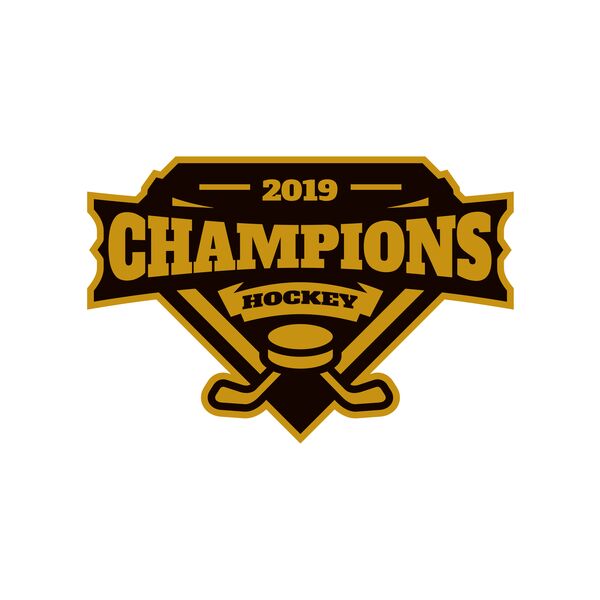 Champions Hockey logo template Thumbnail