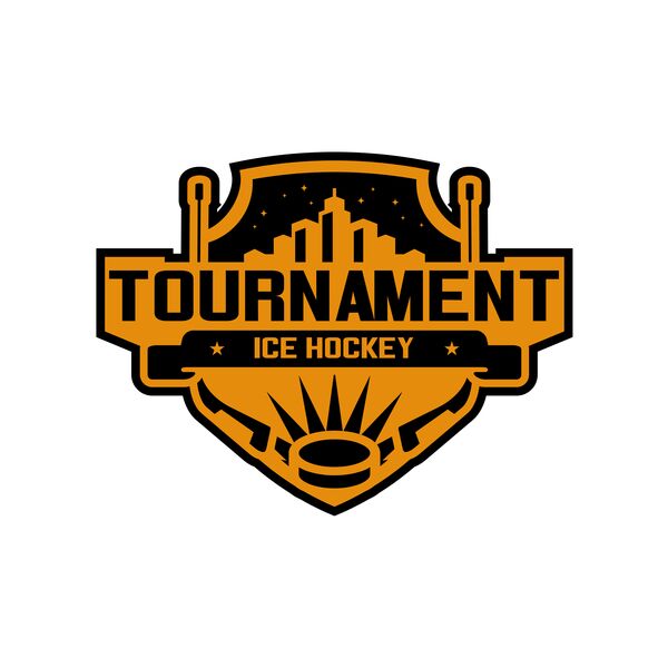 Tournament Ice Hockey logo template 02 Thumbnail
