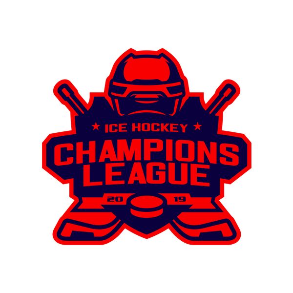 Champions League Ice Hockey logo template Thumbnail