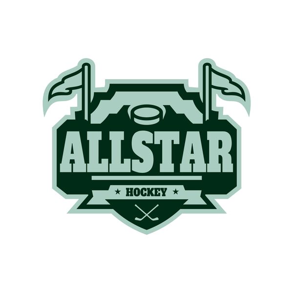 All Star Hockey Tournament logo template 02 Thumbnail