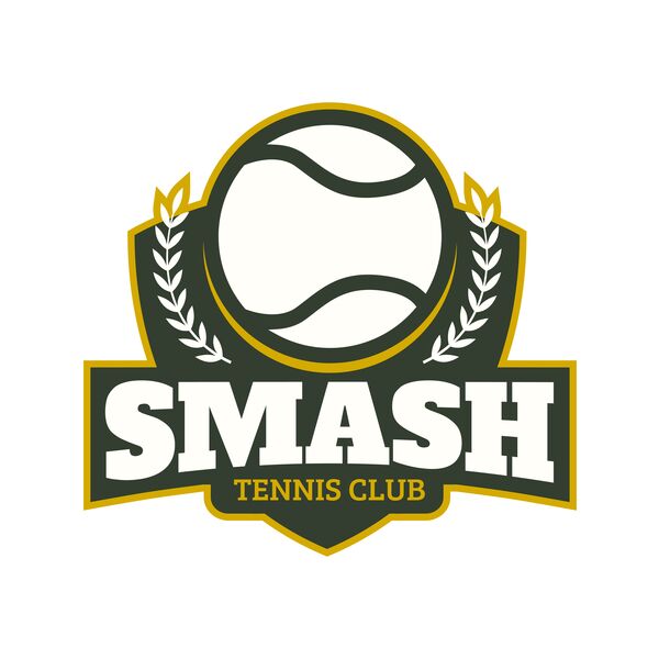 Smash Tennis Club logo template Thumbnail