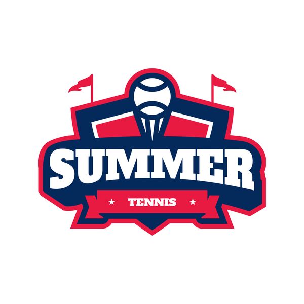 Summer Tennis logo template Thumbnail
