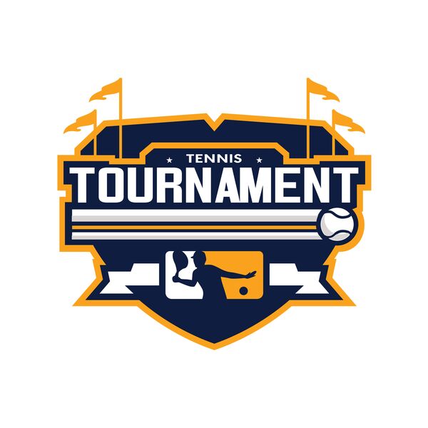 Tournament Tennis logo template Thumbnail