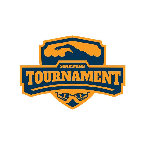 Swimming Tournament logo template 02 Thumbnail