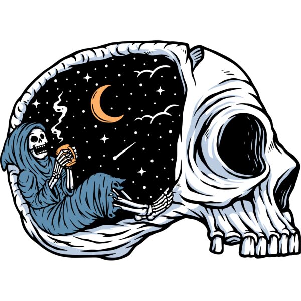 Enjoy the halloween night while drinking coffee Thumbnail